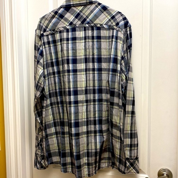 BKE athletic fit button up collared shirt men’s size XL long sleeve shirt Buckle - Picture 6 of 8